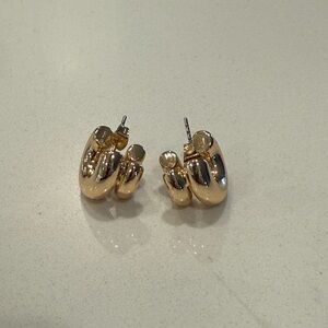 NWOT Double Hoop earrings